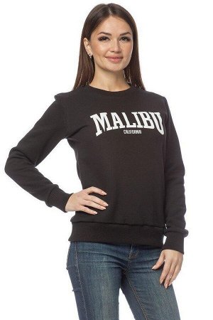 Свитшот утепленный "Malibu". Цвет черный