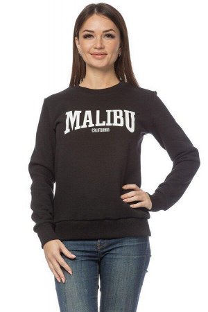 Свитшот утепленный "Malibu". Цвет черный