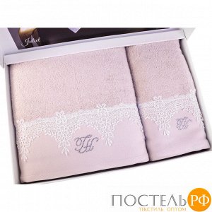 T1219T10119108 Tivolyo Home JULIET набор полотенец розовый 2 пр