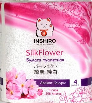 Бумага туалетная «INSHIRO SILK FLOWER» с ароматом сакуры