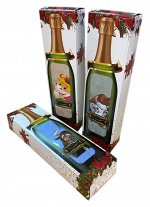 Полотенце микрофибра в подарочной коробке БУТЫЛОЧКА СИМВОЛ ГОДА р-р 34х74