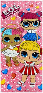 Полотенце пляжное LOL - НЕЖНО - РОЗОВЫЙ р-р 70х140