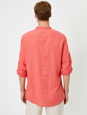 Рубашка Материал: %100  Хлопок Параметры модели: рост: 188 cm, грудь: 98, талия: 82, бедра: 95 Надет размер: S
