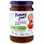 Джем низкокалорийный Yummy Jam клубюничный, 350г