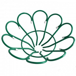 Цветочница Ромашка металлическая Зелёная круглая