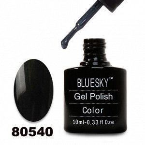 Гель лак Bluesky 80540-Темно-серый,стальной с микроблеском