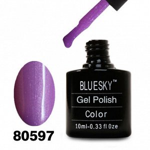 Гель лак Bluesky 80597-Сиреневый микроблестками