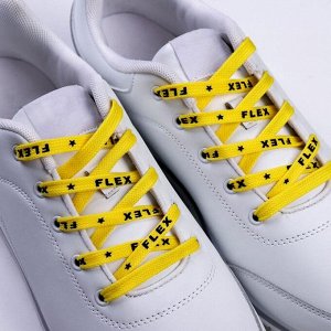 Шнурки Flex 110х1см, жёлтые 4762440