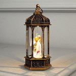 Фигура свет. &quot;Ангел с голубем в ротонде&quot; 14х6.3х6.3 см, 1 LED, 3хAG13, Т/БЕЛЫЙ