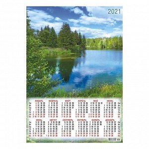 Календарь листовой А2 "Природа - 2021 - 213"