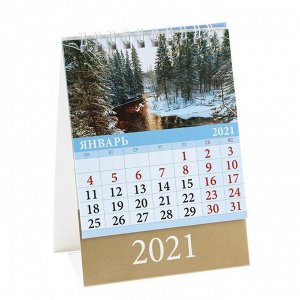 Календарь настольный, домик "Родные просторы" 2021 год, 10х14 см