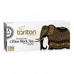 Чай Tarlton Золотой Цейлон (Слон) 25 пак