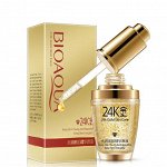 ( 0887 ) Сыворотка для лица &quot; 24K Gold - Bioaqua&quot; с частицами 24к золота и гиалуроновой кислотой - лифтинг -эффект