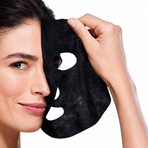 Черная тканевая маска для лица "Защита и увлажнение", 3 шт