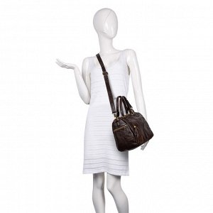 Женская сумка из кожи 050010121 brown коричневый
