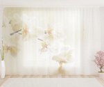 Фототюль Бежевые орхидеи