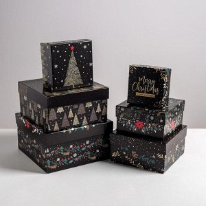 Набор подарочных коробок 6 в 1  «С новым годом», 10 - 10 - 6 - 20 - 20 - 11 см