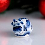 Сувенир &quot;Корова Зося&quot;, гжель
