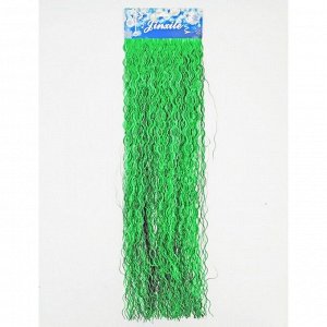 Дождик мелкая волна сатин 13 х 50 см цвет зеленый HS 34-2, HS-18-9