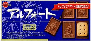 Печенье Алфорт Bourbon песочное покрытое молочным  шоколадом 59гр/10