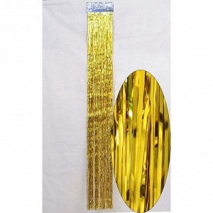 Дождик фольга мелкий 13 х 95 см цвет золотой HS-18-10