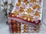 Полотенце BOLANDGE Япония сауна МИШКИ КОРИЧНЕВЫЕ (100*160) Е 2059