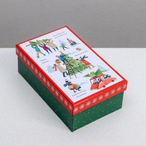 Коробка подарочная «Новогодние истории», 18 ? 11 ? 6,5 см