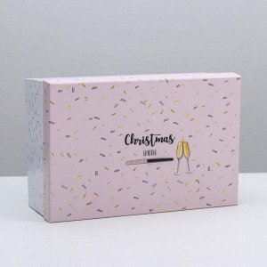 Коробка подарочная «С наступающим новым годом», 28 - 18,5 - 11,5 см