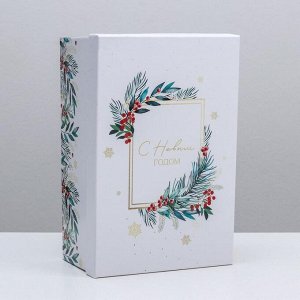 Коробка подарочная «Новый год», 28 - 18,5 - 11,5 см