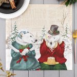 Салфетка &quot;Этель&quot; Winter holidays (Вид 1) 40х40см, 100% хл, саржа 190 гр/м2