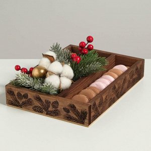 Ящик-кашпо подарочный «Новогодняя сказка», 25,5 - 20 - 5 см
