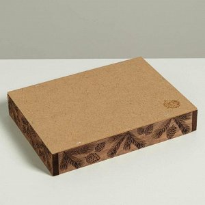 Ящик-кашпо подарочный «Новогодняя сказка», 25,5 - 20 - 5 см