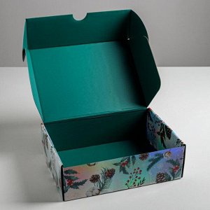 Складная коробка Happy New Year, 30,5 - 22 - 9,5 см