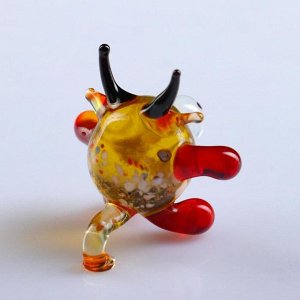 Сувенир из стекла "Символ года: Бык шарик"