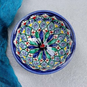 Пиала узбекская Риштанская Керамика «Узоры», 200 мл, d=11 см, МИКС