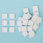 Липучка на клеевой основе &quot;Квадрат&quot;, набор 48 шт, размер 1 шт 1,5*1,5 см