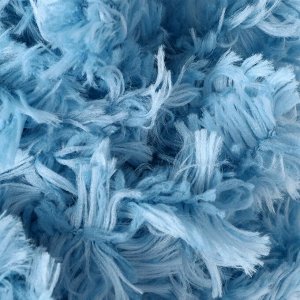 Пряжа "Puffy fur" 100% микрополиэстер 6м/100г  (6106 голубой)