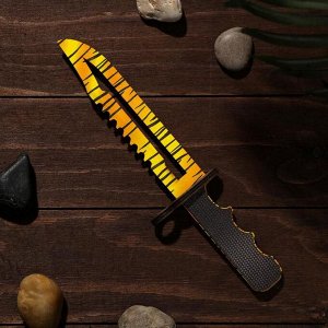 Сувенир деревянный «Штык нож», жёлтый леопард
