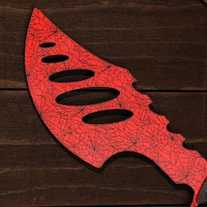 Сувенир деревянный «Топор», красный мрамор