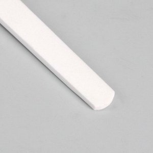 Пилка керамическая для ногтей, 11,5 см, с пушером, цвет белый, TOF-1000, ZO