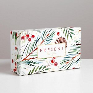 Коробка подарочная «С новым годом!», 20 ? 12,5 ? 7,5 см