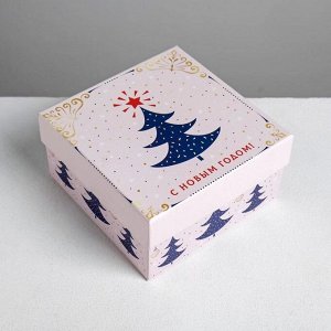 Набор подарочных новогодних коробок 6 в 1 «Нежность», 10 х 10 х 6 - 20 х 20 х 11 см