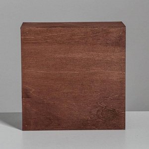 Ящик деревянный «Нежности в новом году», 20 - 20 - 10 см