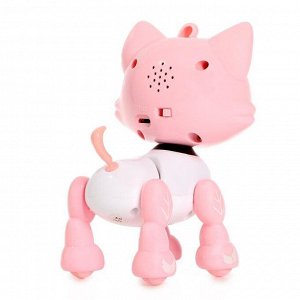 ZABIAKA Интерактивная игрушка «Котёнок Лу-Лу» катается, свет, звук, реагирует на хлопки