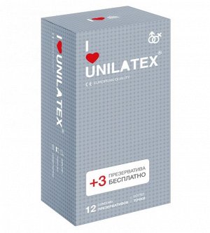 Презервативы UNILATEX точечные (12 шт)