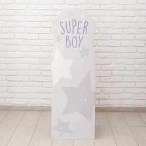 Детский стеллаж Super boy, цвет светло-серый