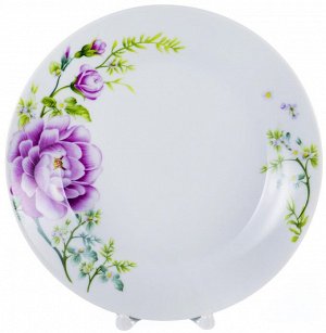 ФЕНИКС G1706 , тарелка мелкая 230мм, декор - цветочный, упаковка - гофрокороб