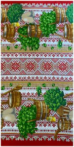 Полотенце вафельное банное РУССКАЯ БАНЯ р-р 82х150