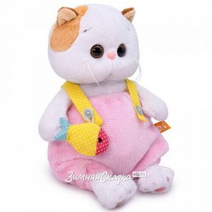 Мягкая игрушка Кошечка Лили Baby в меховом комбинезоне 20 см (Budi Basa)