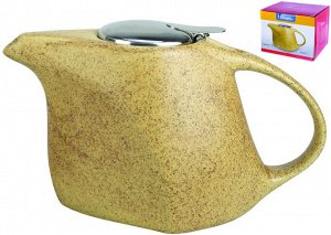 ФЕЛИЧИТА, чайник 1000мл с фильтром, КРОШКА, желтый, цветная упаковка
